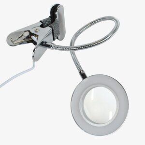 Clip-on LED Light Magnifying Glass